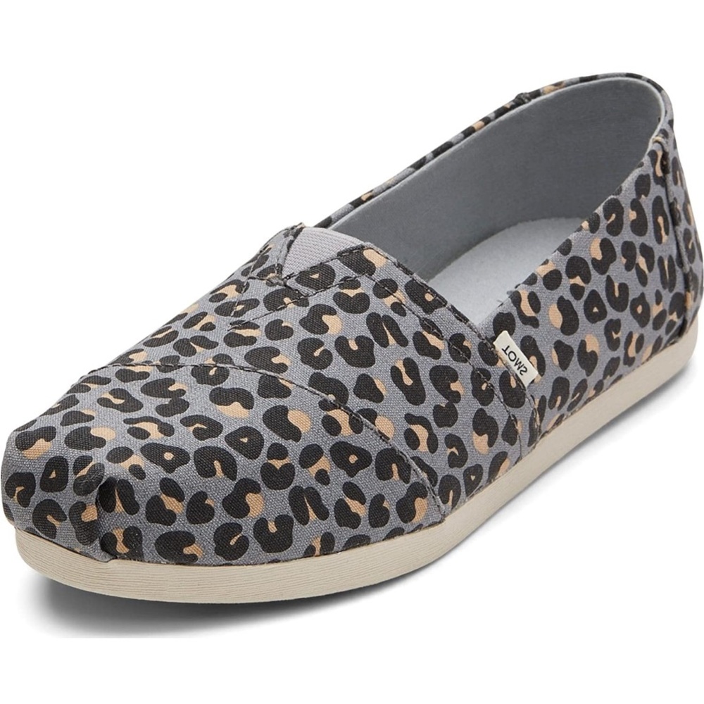 Toms Leopard Print Slip-On Flats - Beige, Black, Brown - Picture 5 of 5